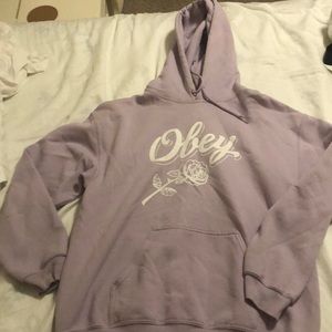 lavender OBEY HOODIE
